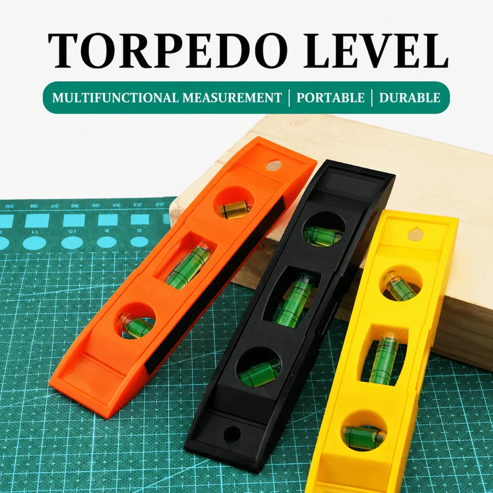 6 Inch Magnetic Level Light Compact Body Built In Magnet Balance Ruler Clear Bubble Vial Accurate Readout Hand Measure Tool