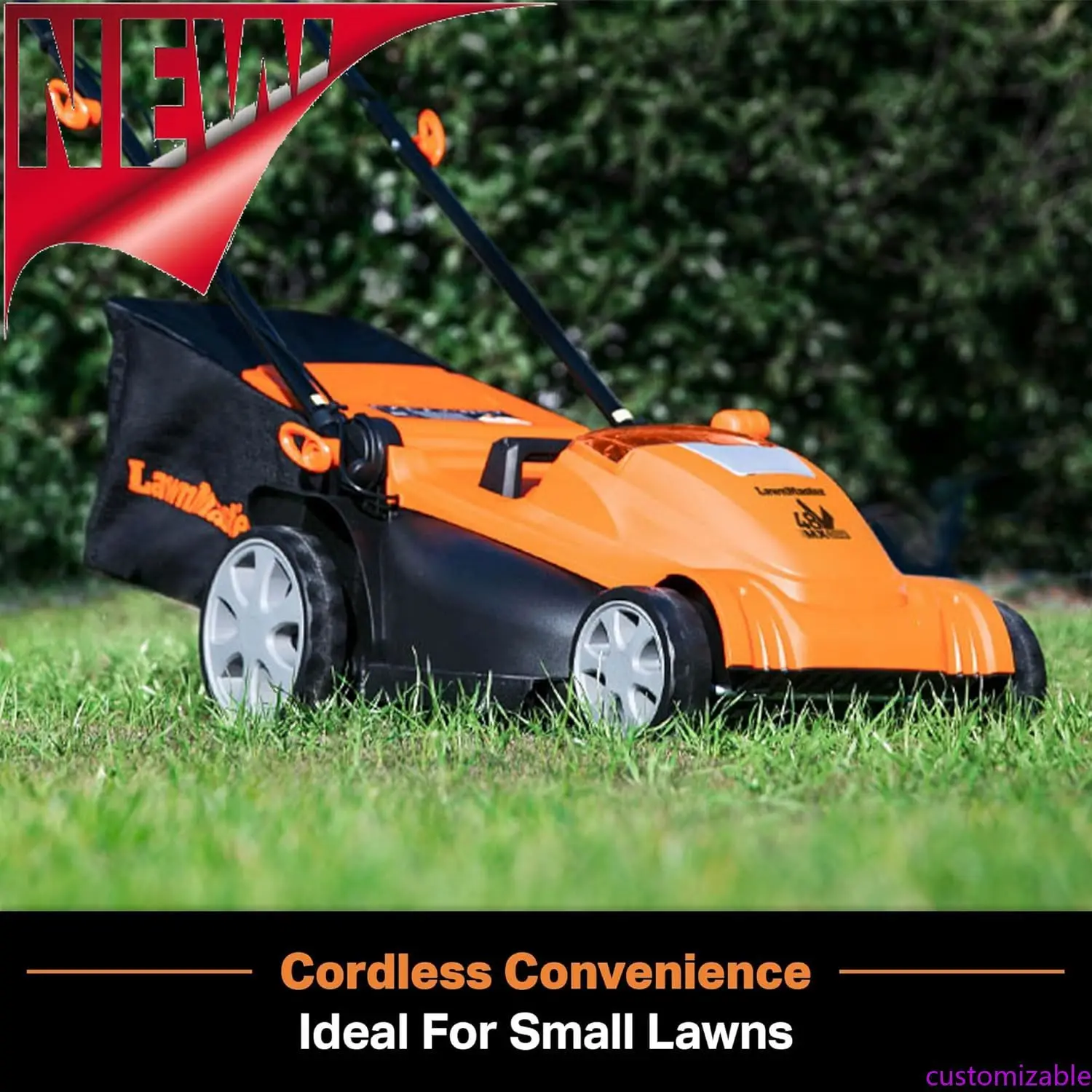 

Customizable 48V MAX* 15-inch Brushless Cordless Mower With 2X24V MAX* 4.0Ah Battery And A Dual Charger
