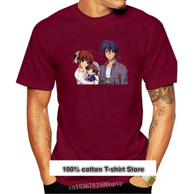 Nuevo Clannad camiseta Anime Unisex Camiseta de algodón camisa Manga regalo calidad N1123 Unisex hombres mujeres camiseta