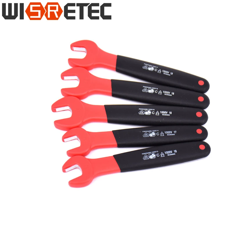 1000V High Voltage Insulated Open End Wrench IEC60900 VDE Certified Insulation Set Professional Handle Tool