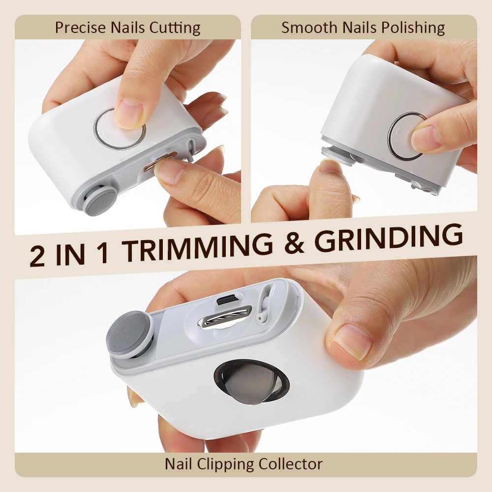 

Электрическая машинка для стрижки ногтей для детей и взрослых, автоматический триммер для ногтей, перезаряжаемые ножницы для стрижки ногтей, инструменты для маникюра, шлифовки и полировки.
