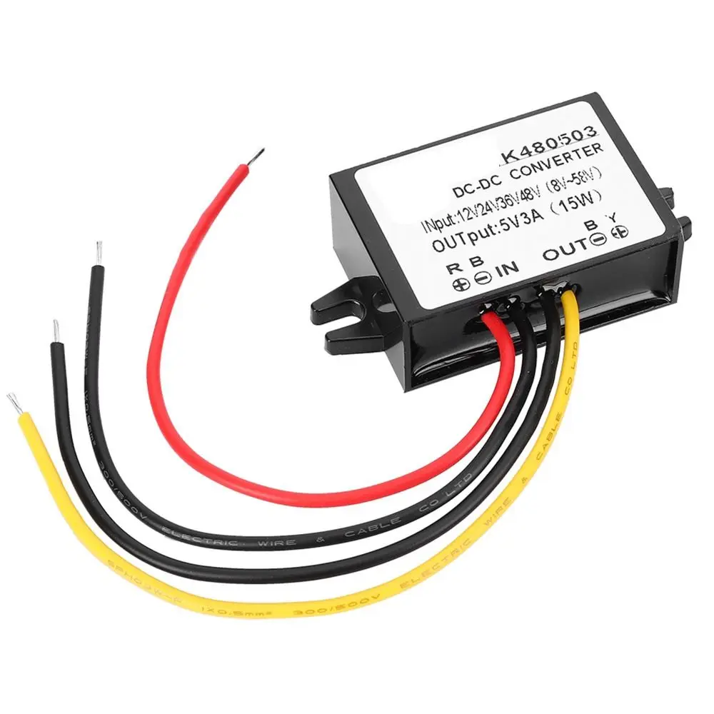 Versatile 12V/24V/36V/48V to 5V DC-DC Converter 3A 15W Step Down Power Supply Power Supply Module Power Supply Applications