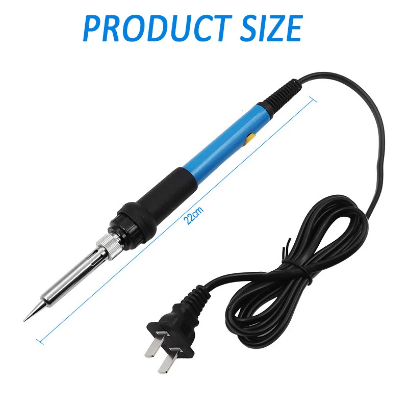 60W Adjustable Temperature Electric Soldering Iron Electric Soldering Iron Solder Tin Welding Solder Heating Nib Repair Tools