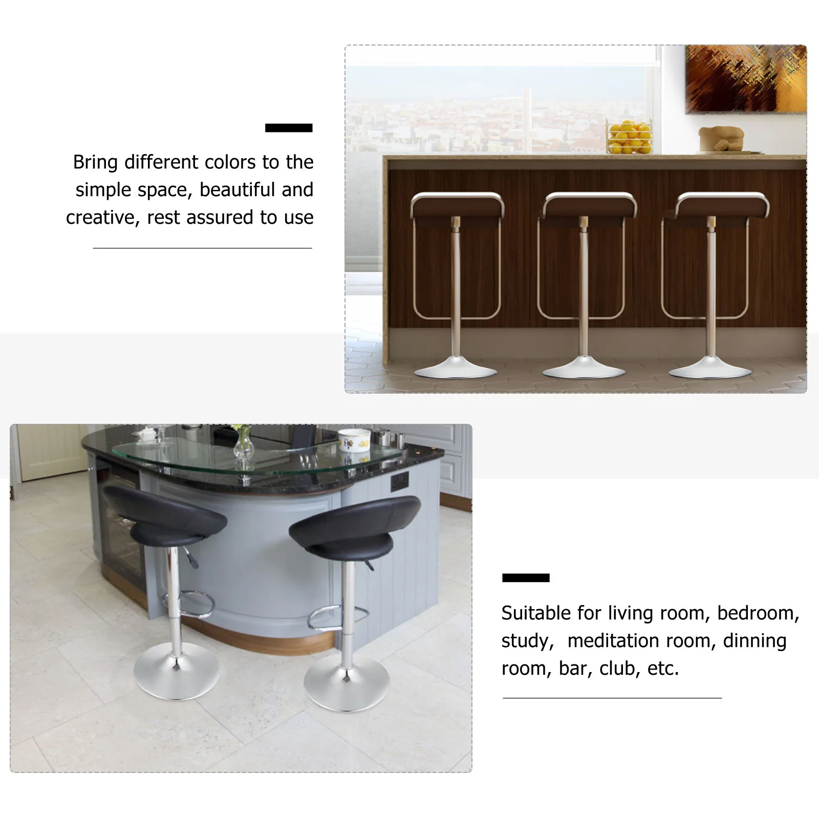 

1pc Round Base Accessories Metal Swivel Chair Kitchen Stool Replacement Silver Circular Office Holding Iron Table Base