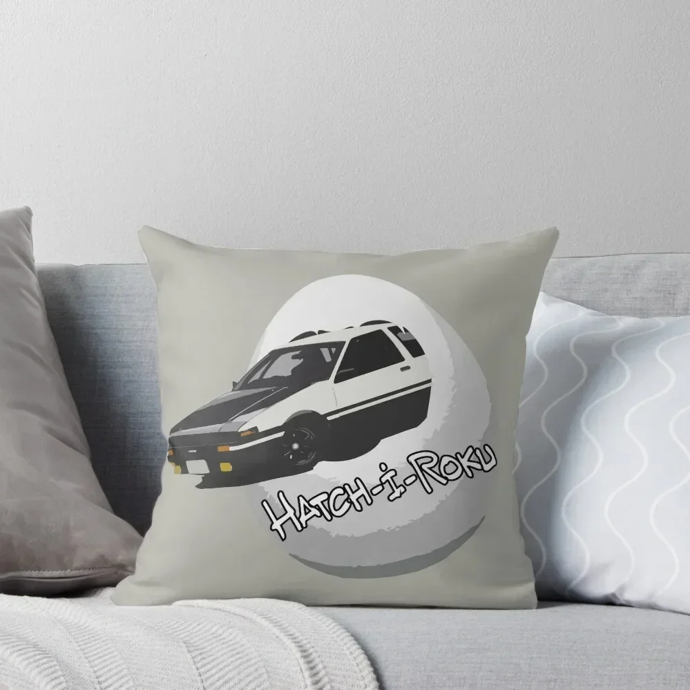 Hachi Roku AE86 Corolla Hatching Egg Pun Throw Pillow luxury sofa pillows New year pillow