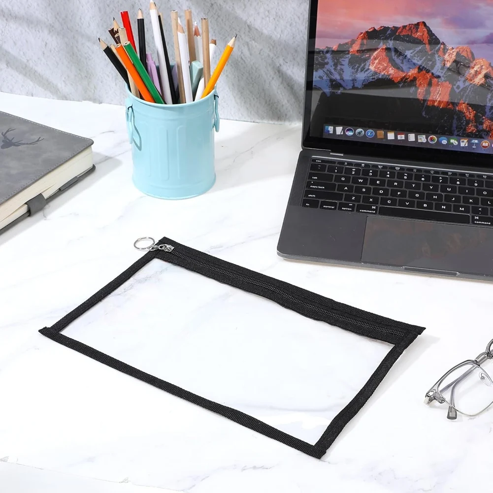 

AT82-PVC Waterproof Clear Zipper Pouches- 30 Pack Envelopes Folders Makeup Bags Pencil Pouch For Travel Home Office Supplies