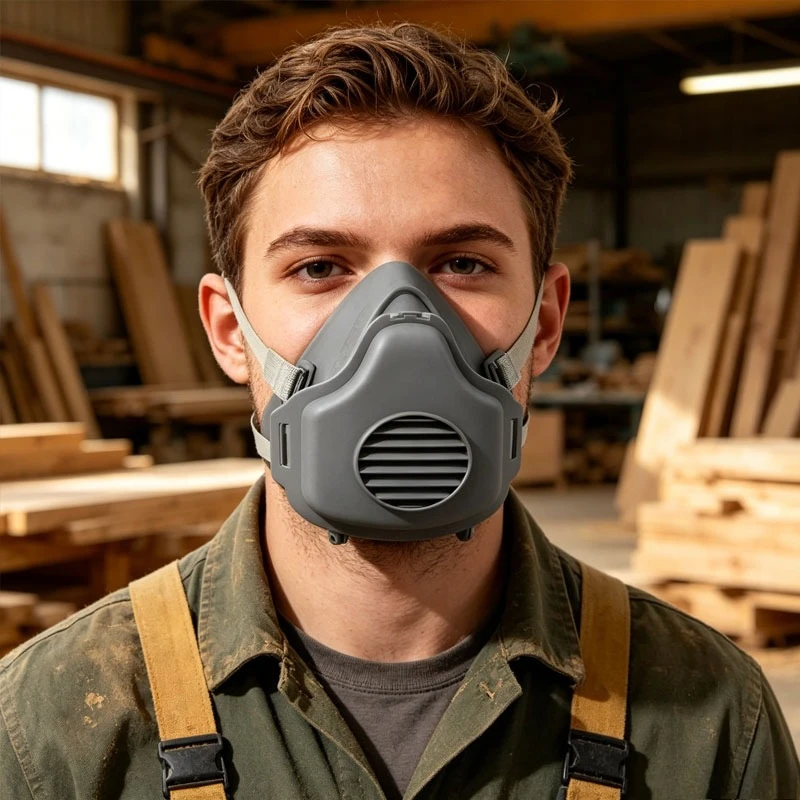 

Protection Respirator Half Mask KN95 Dust Mask Mask for Particle Grinding Decoration and Construction Protective Mask Dust Mask