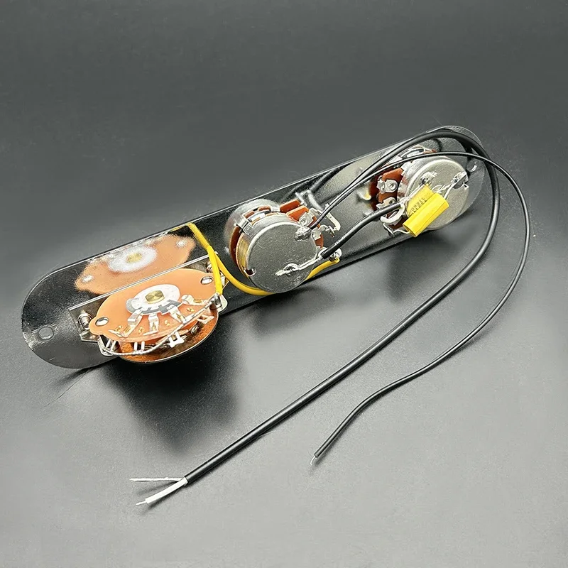 

Vintage Prewired Control Plate Harness for TL Electric Guitar 3 Way Blade Switch/250K Pots for Electric Guitar Chrome