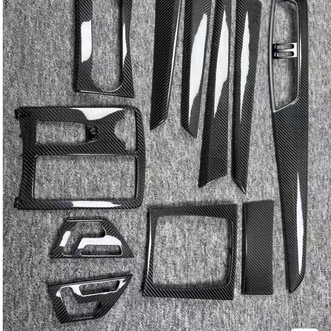 

Сменная внутренняя отделка из настоящего углеродного волокна для Mercedes W204 W507, внутренняя центральная панель управления, модификация дверного порога