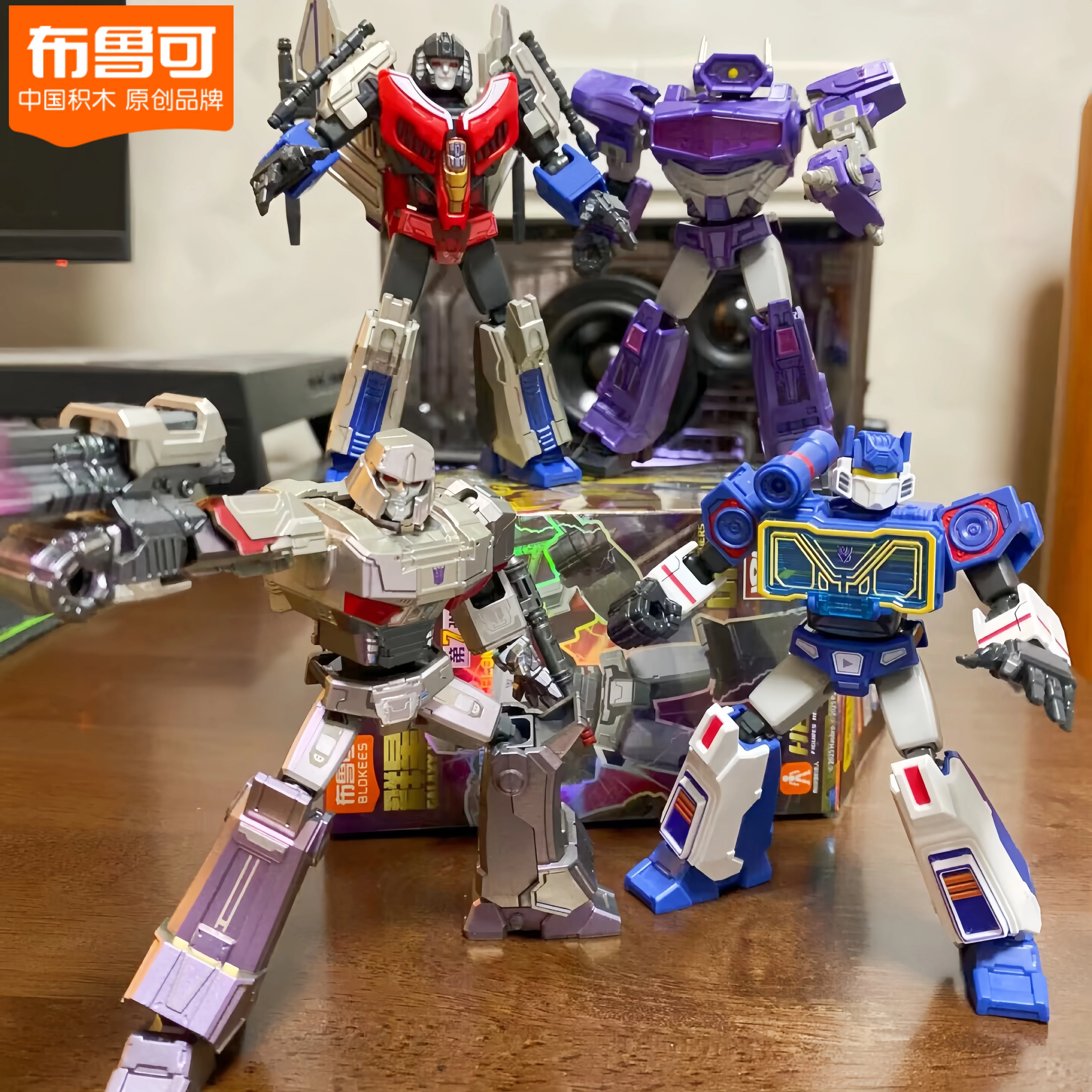 Новые Blokees Transformers Galaxy Version-7 Origin Wave2 Soundwave Shockwave Starscream Megatron Robot Сборная игрушка Детская игрушка в подарок