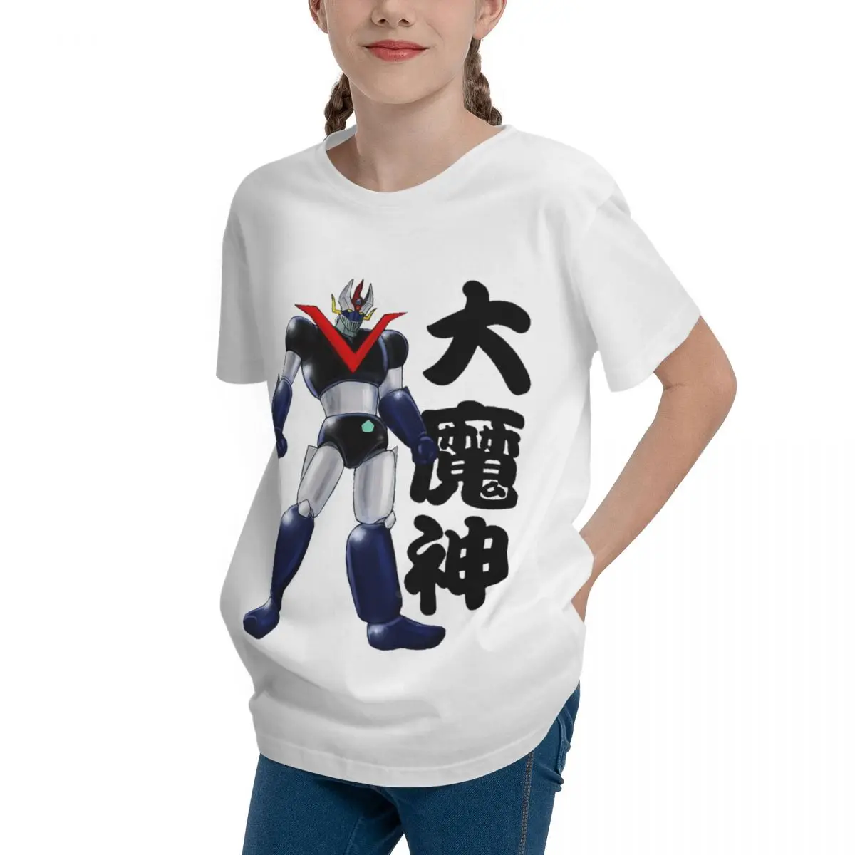 GREAT MAZINGER Essential For Sale Teenagers Basic Short Sleeve T-Shirt Crewneck Tshirt Creative Humor Graphic High quality