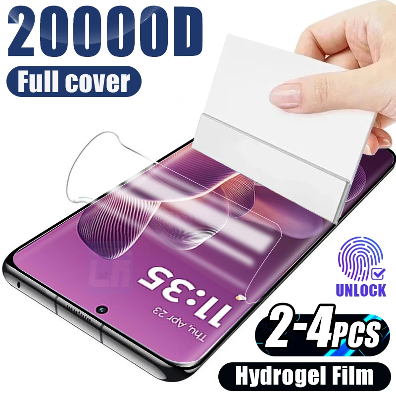 

2-4Piece Full Curved Hydrogel Film For Motorola Edge 60S 60 Pro Screen Protector for Moto X50 Ultra X40 X30 S30 Pro G85 S50 Neo