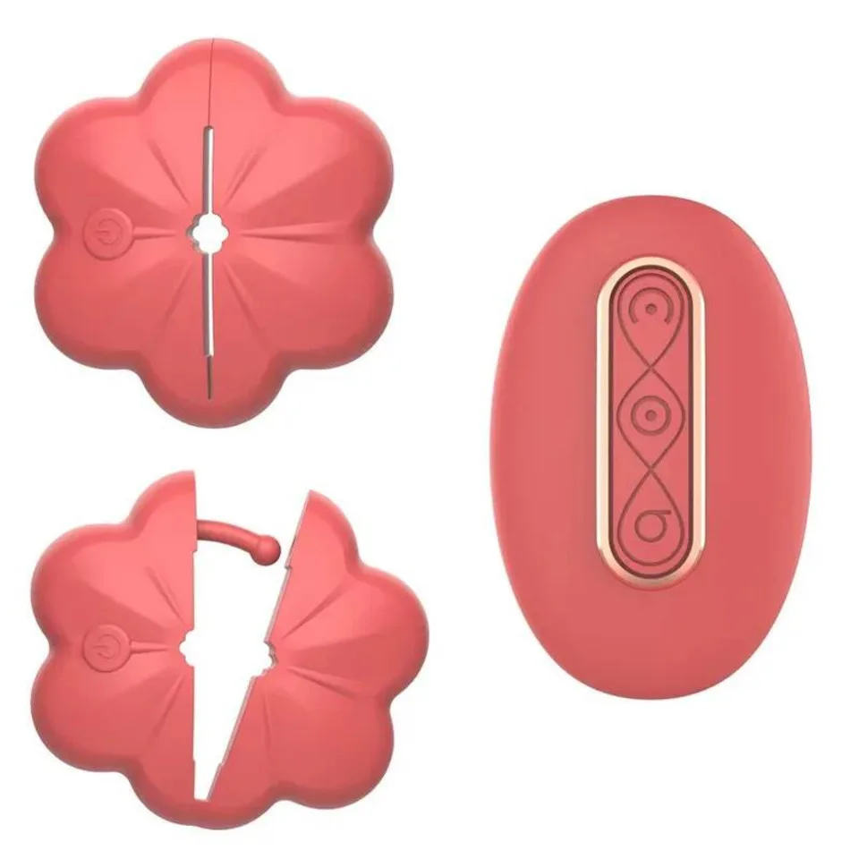 Womens Adjustable Nipple Vibrator - Wireless Remote 10-mode, Invisible Mini Breast Stimulator Adult Products Sex Toy