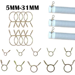 10 szt. Przewód paliwowy fajka wodna przewody powietrzne zaciski sprężynowe zestaw asortymentowy-rozmiar 5-31MM zacisk do węża zaciski kieszonkowy otwór zaciskowy