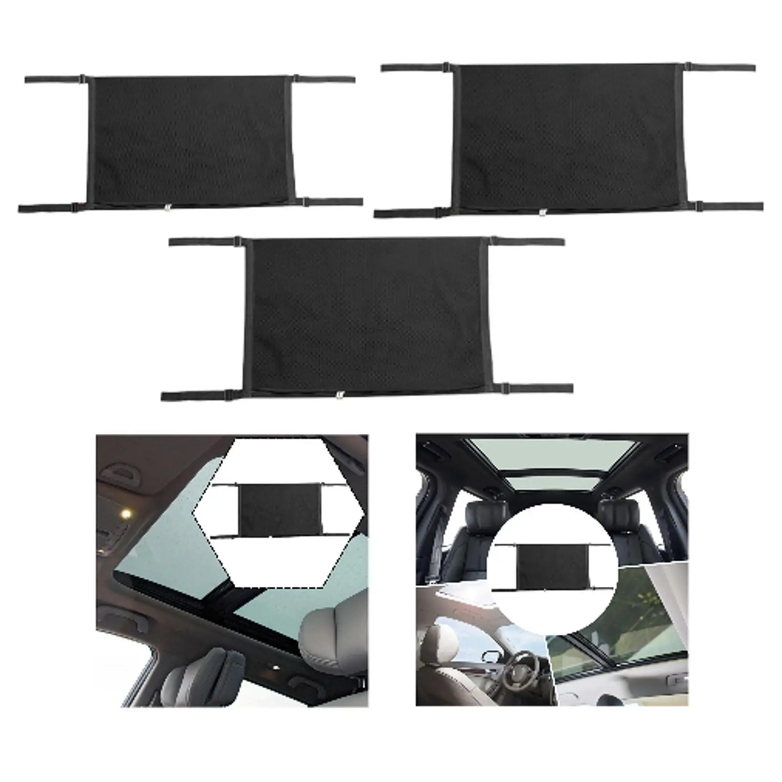 

Car Ceiling Cargo Net Car Roof Storage Organizer Accessories Portable Vehicle Interior Storage Bag for Outdoor Camping