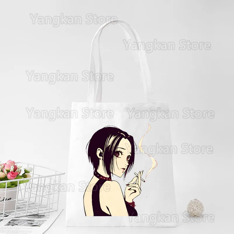 

Сумка-шоппер Nana Osaki, экологичная холщовая сумка из хлопка, многоразовая тканевая сумка для покупок