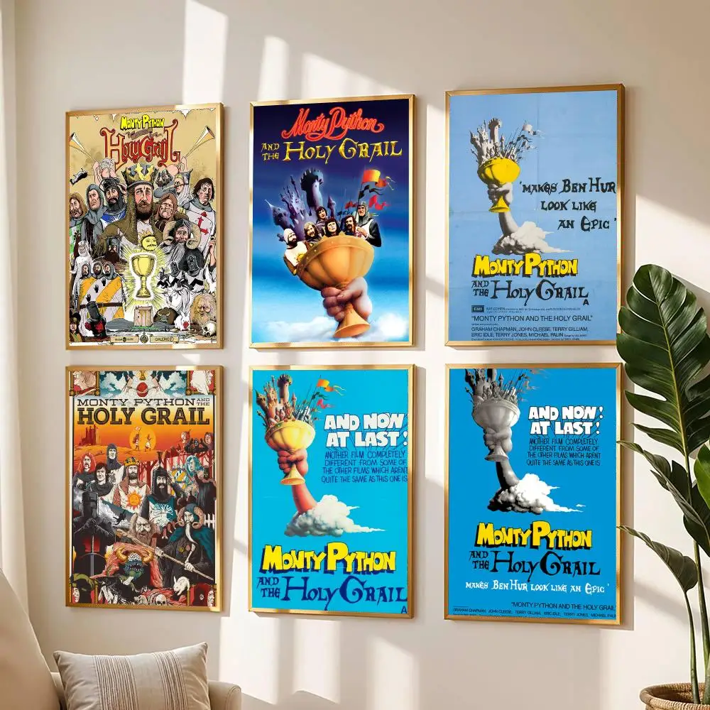 classic movie M-Monty Python and the Holy Grail-L Poster Modern Wall Decal for Living Room Cafe Office Bar and Bedroom