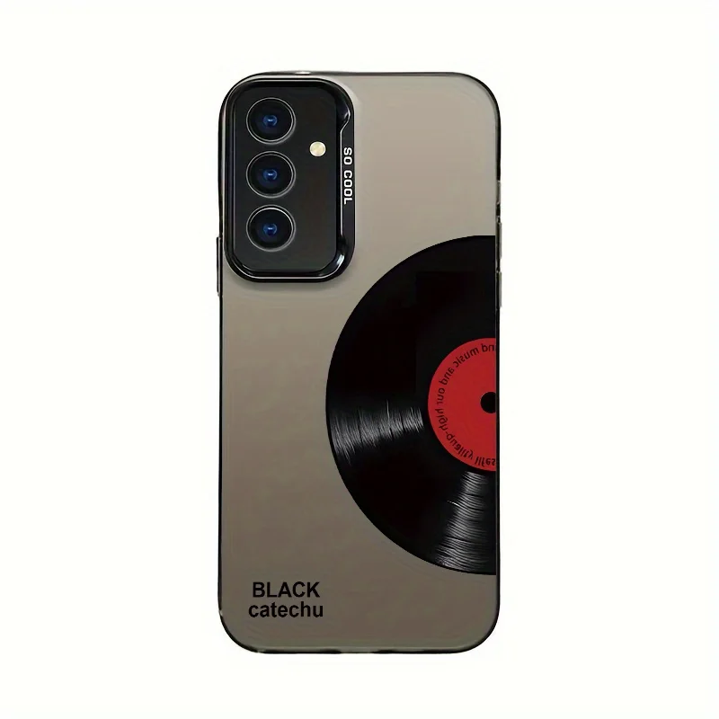 Funda de teléfono con diseño de CD de música creativa para Samsung Galaxy S25 S24 S23 S22 S21 S20 FE Ultra Plus 4G 5G, funda trasera esmerilada anticaída
