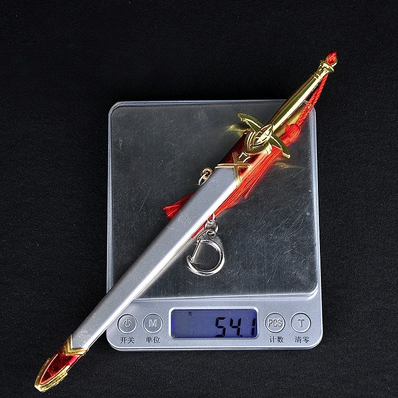 22 センチメートル新アートボス剣ゲームフィギュア周辺小道具金属モデル職人技デスクトップ装飾装飾品誕生日ギフトおもちゃ