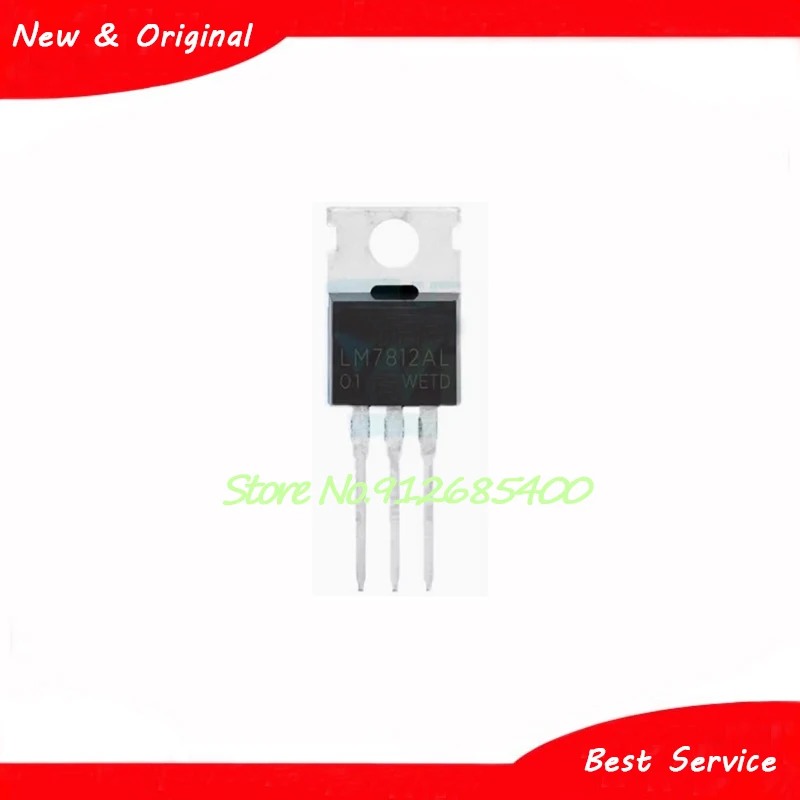 10 Pcs/Lot LM7812AL-TA3-T LM7812AL TO-220 12V 1.5A New and Original In Stock