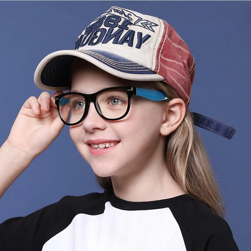 

Anti blue Light Kids Glasses TR90 Children Optical Frame Eyeware Boy Girls Computer Transparent Blocking Eyeglasses UV400