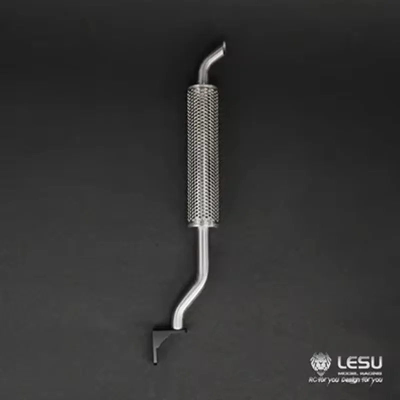 LESU 1/14 รถบรรทุกจำลองท่อไอเสียปล่องไฟไม่ทะลุรูแข็ง G-6069 ทามิย่า ดราเกิลเฮดโคลนตกแต่งชิ้นรุ่น