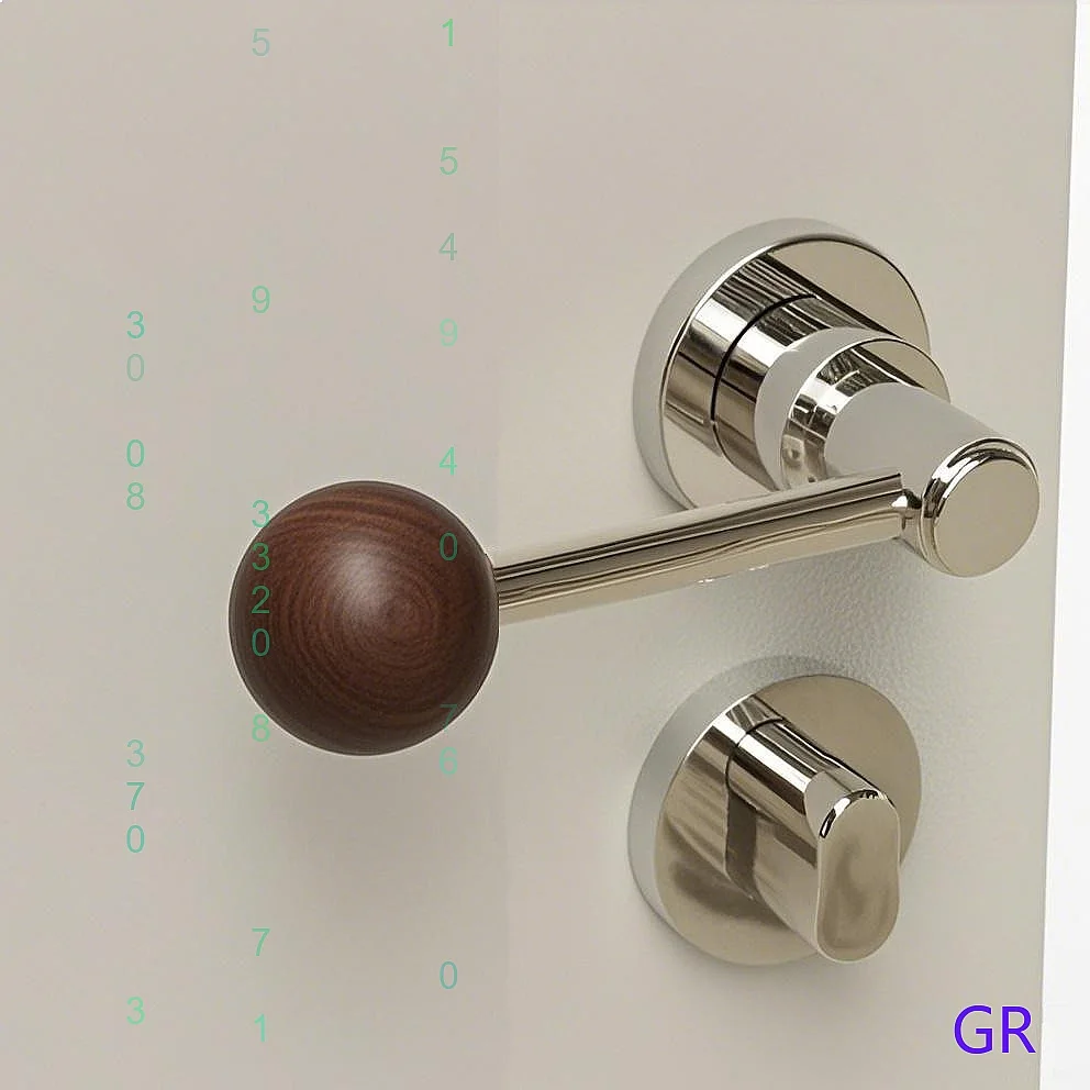 French Style Kids Bedroom Door Lock Simple Ball Knob Silver White Magnetic Silent Vintage Solid Wood Handle
