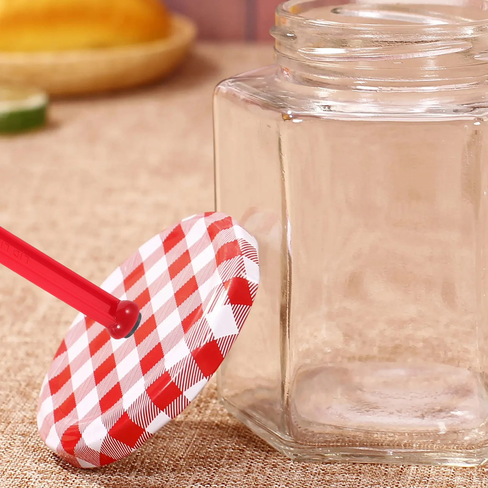 

6Pcs Canning Jar Lifter with Strong Hold Kitchen Canning Supplies Lid Lifter for Jars Home Food Storage Essential