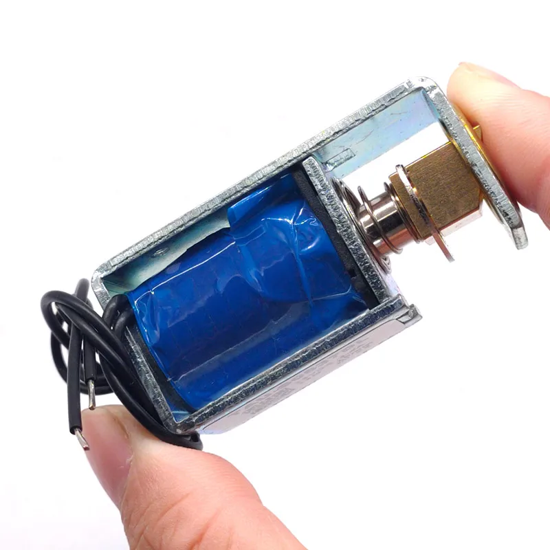 1 szt. TAU-S0837DL DC 6V 12V 24V zamki elektryczne elektromagnes skok 10mm zamek magnetyczny do zamka drzwi szafki — zdjęcie 7