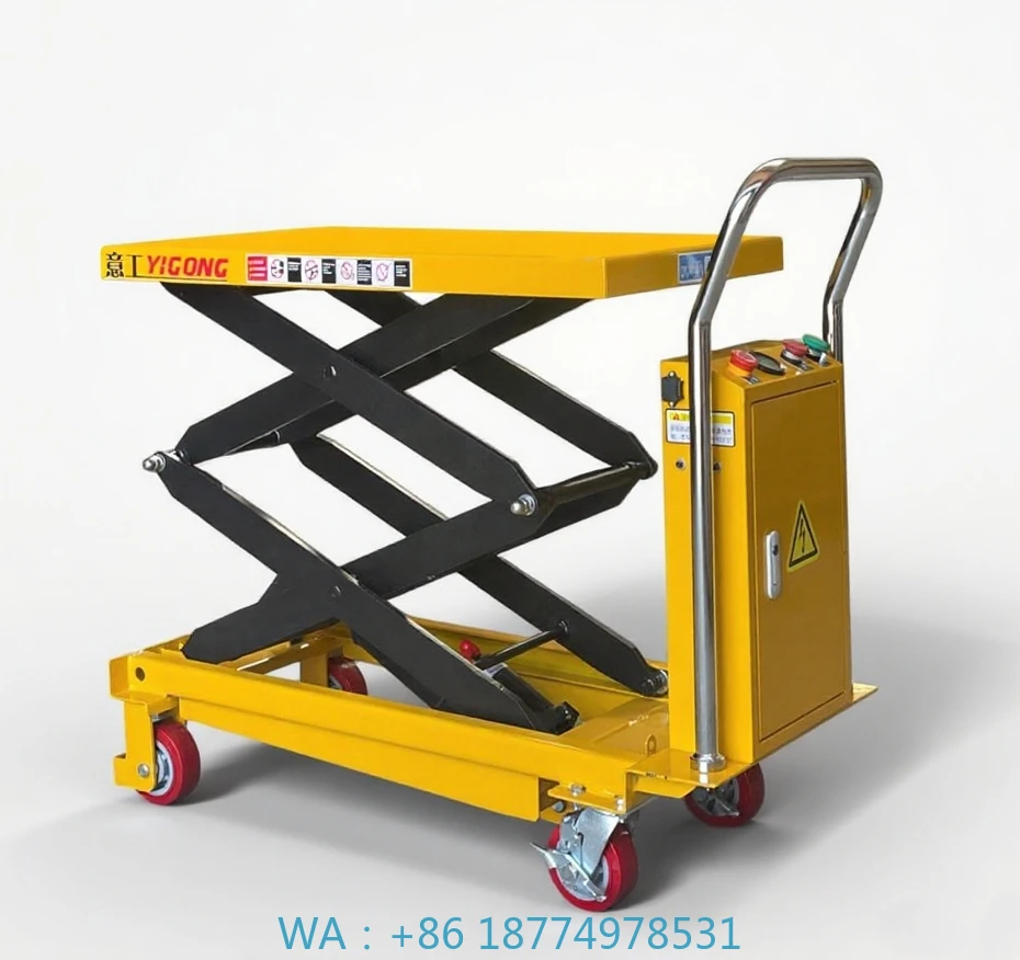 

Small Push Flatbed Mobile Elevator Machine Scissors Lift Lift All Models Available Electric Hydraulic Scissors Lift Truck