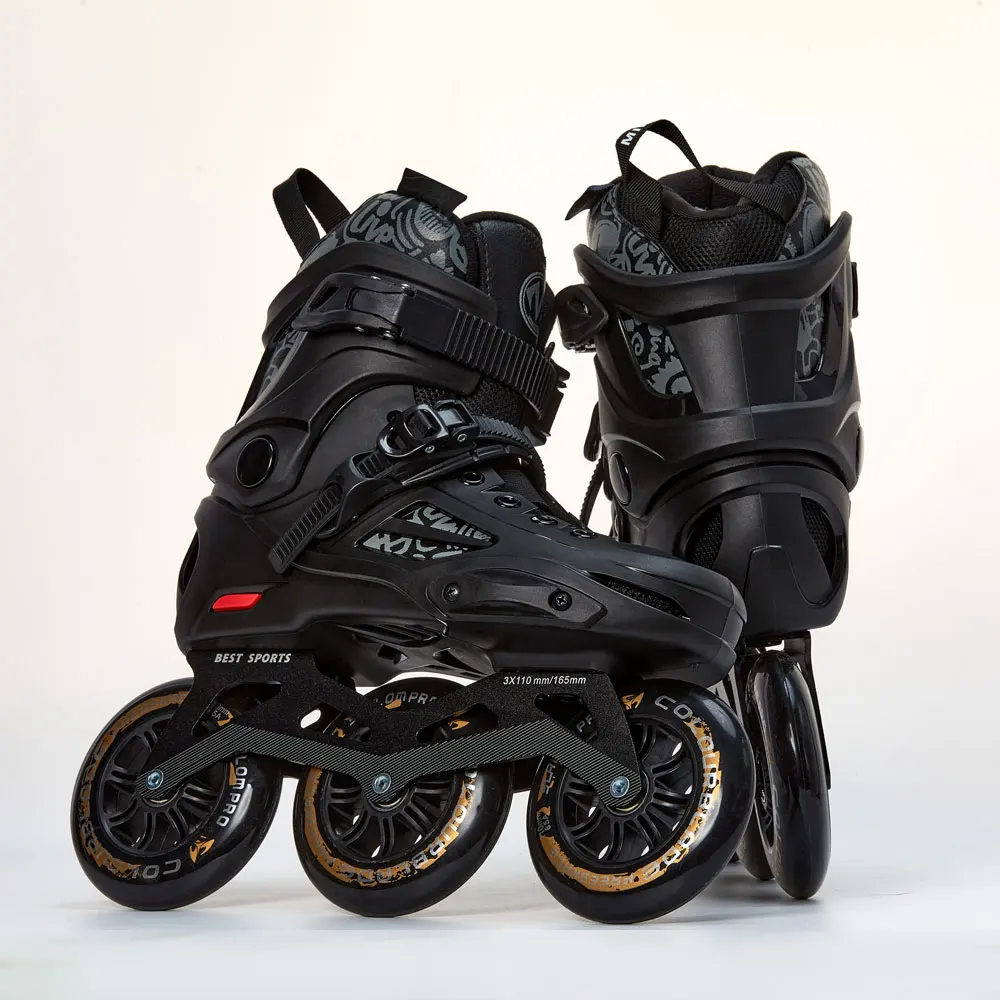 Трехколесные скоростные слаломные роликовые коньки для взрослых профессионального уровня для мужчин и женщин, новые скоростные коньки для взрослых