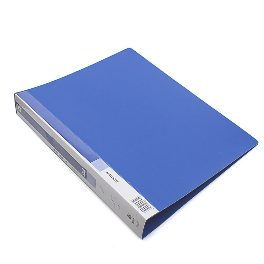 

3-Hole File Folder Office Document Organizer Plastic Lever Arch Holder 3 Ring Binder With Metal Clip For Home School