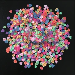 PrettyG 1 Box Heart Mixes Slices Supplies Polymer Soft Clay DIY Decoration for Resin Fimo Nail Art Craft Slime Cake Dessert MS07