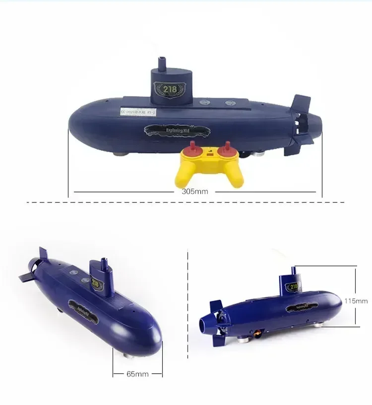 DIY 6 Channels Mini Submarine toy Remote Control Under Water Ship Boat Model Educational Stem Kids birthday gift