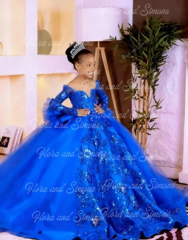 

Платья для девочек-цветочниц, пышные иллюзии на день рождения, с прозрачным вырезом и длинными рукавами, платья принцессы для первого причастия, танцевальные вечеринки по индивидуальному заказу