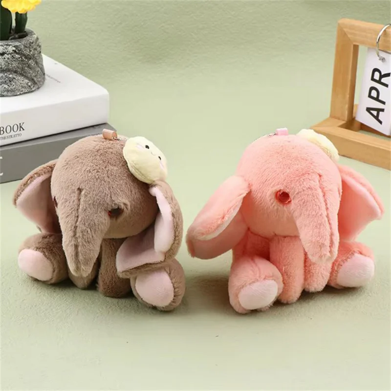 10 ซม.ของเล่นตุ๊กตา Plush Elephant Animation ตุ๊กตาช้างตุ๊กตาพวงกุญแจกระเป๋าเป้สะพายหลังกระเป๋าจี้ตกแต่งวันหยุดของขวัญ