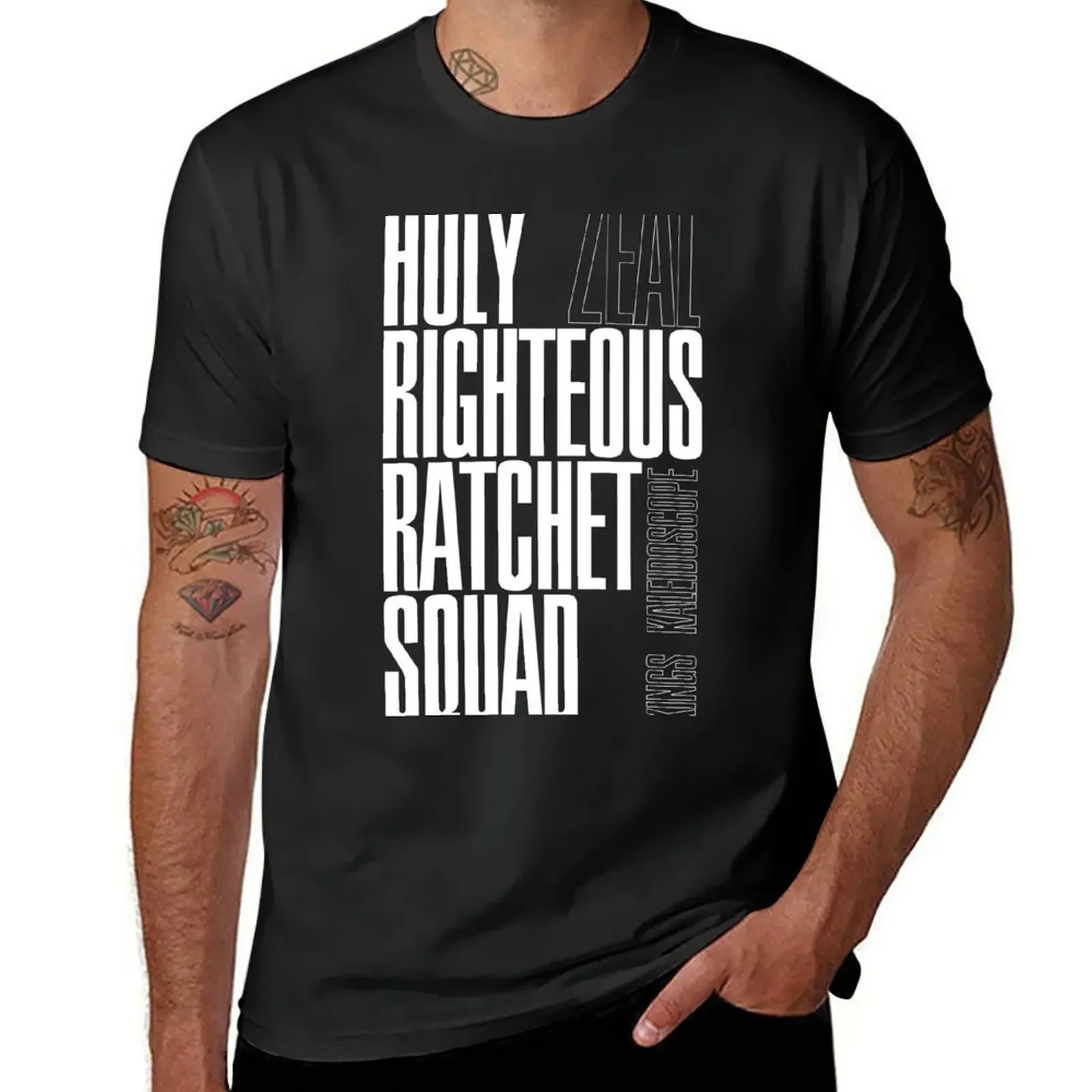 HOLY RIGHTEOUS RATCHET SQUAD - Zeal - Kings Kaleidoscope T-Shirt cute tops basketball graphic tees t shirts for men cotton