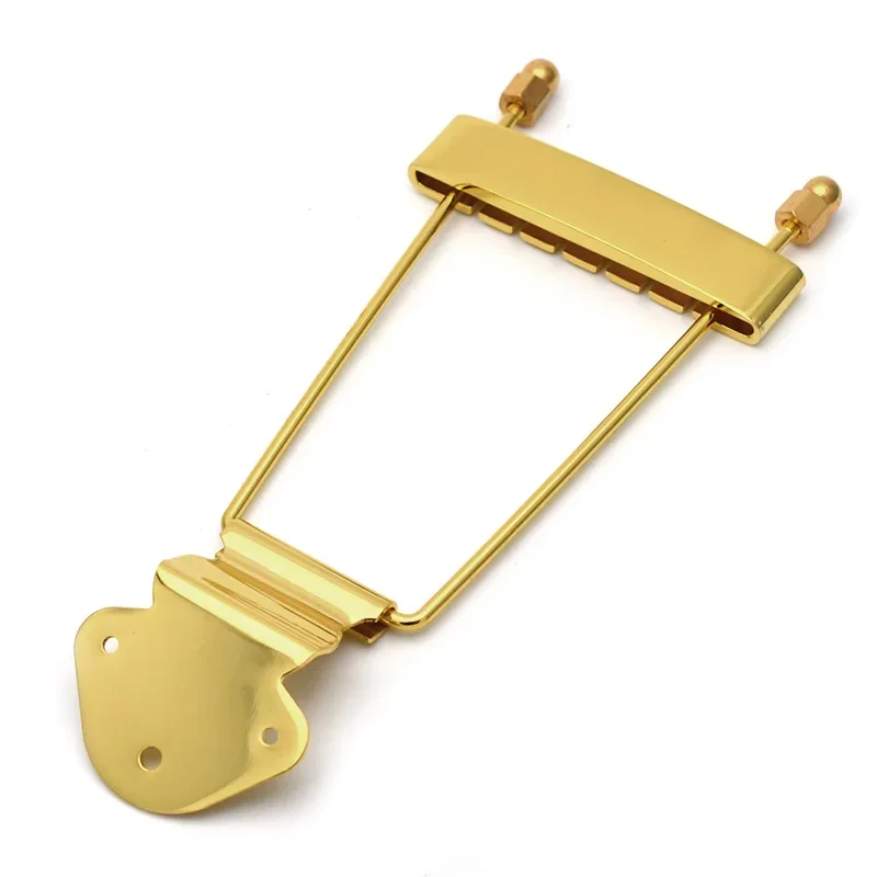 Trapeze Tailpiece do 6-strunowej gitary elektrycznej 50,0 m/m String Pitch Chrome Gold Black