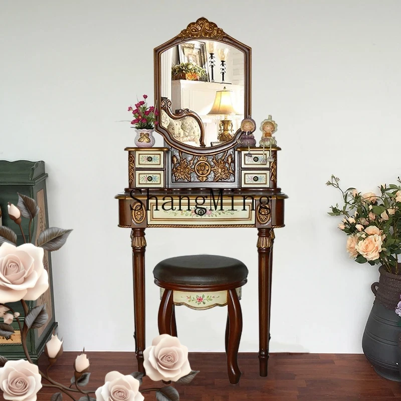 

FG dressing table painted dressing table country dressing table small apartment bedroom