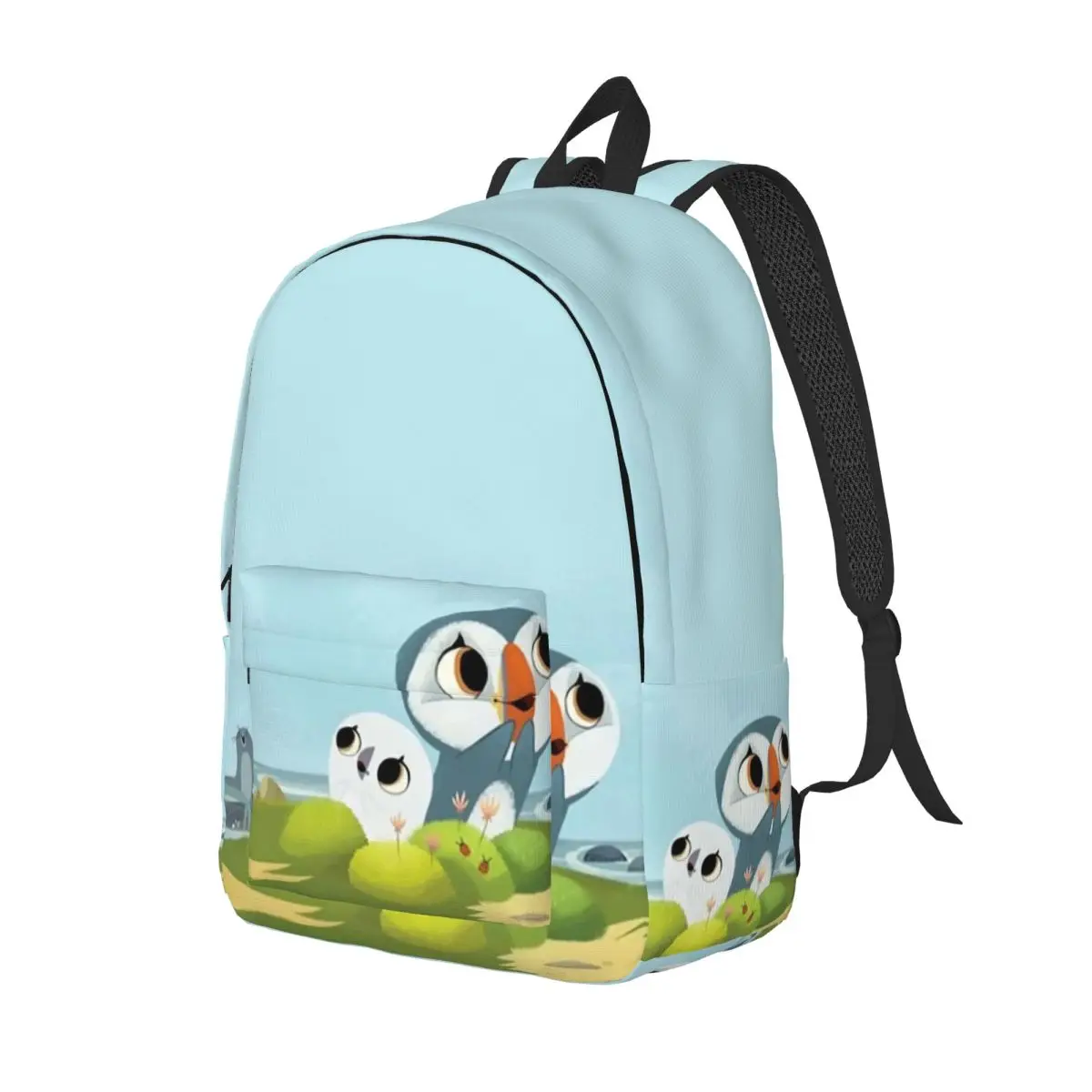 Puffin Rock Oona Baba Backpack for Men Women Student Business Daypack Cartoon TV Watercolor Laptop Computer Shoulder Bag Gift