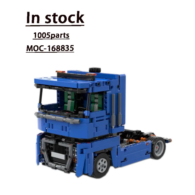 MOC-168835 Cargo Transport Truck Building Block Model 1005 Parts: Adult High Difficulty Children's Birthday Building Block Model