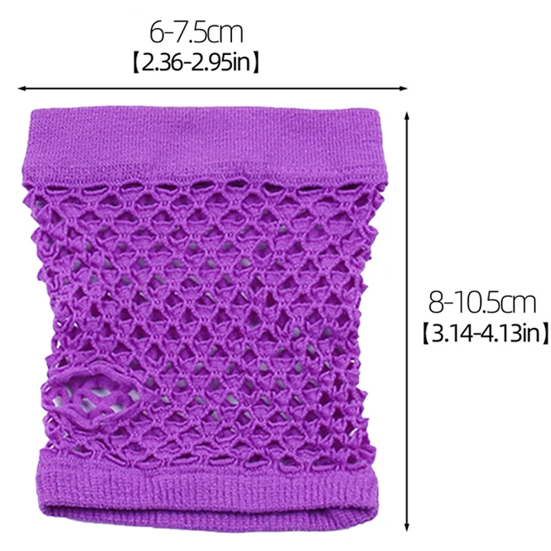 1Pair retro short fishing net glove for women one size arcane gifts cozy cute half open finger mesh gloves womens gift accessory