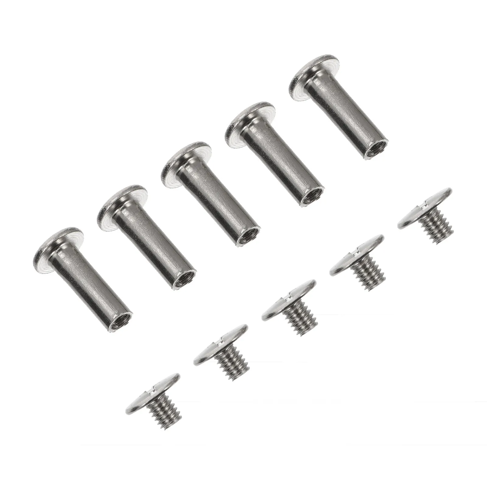 

50 шт. винтовых креплений из углеродистой стали для декоративных изделий, прочные, с антикоррозийным покрытием, набор винтовых заклепок для ремней