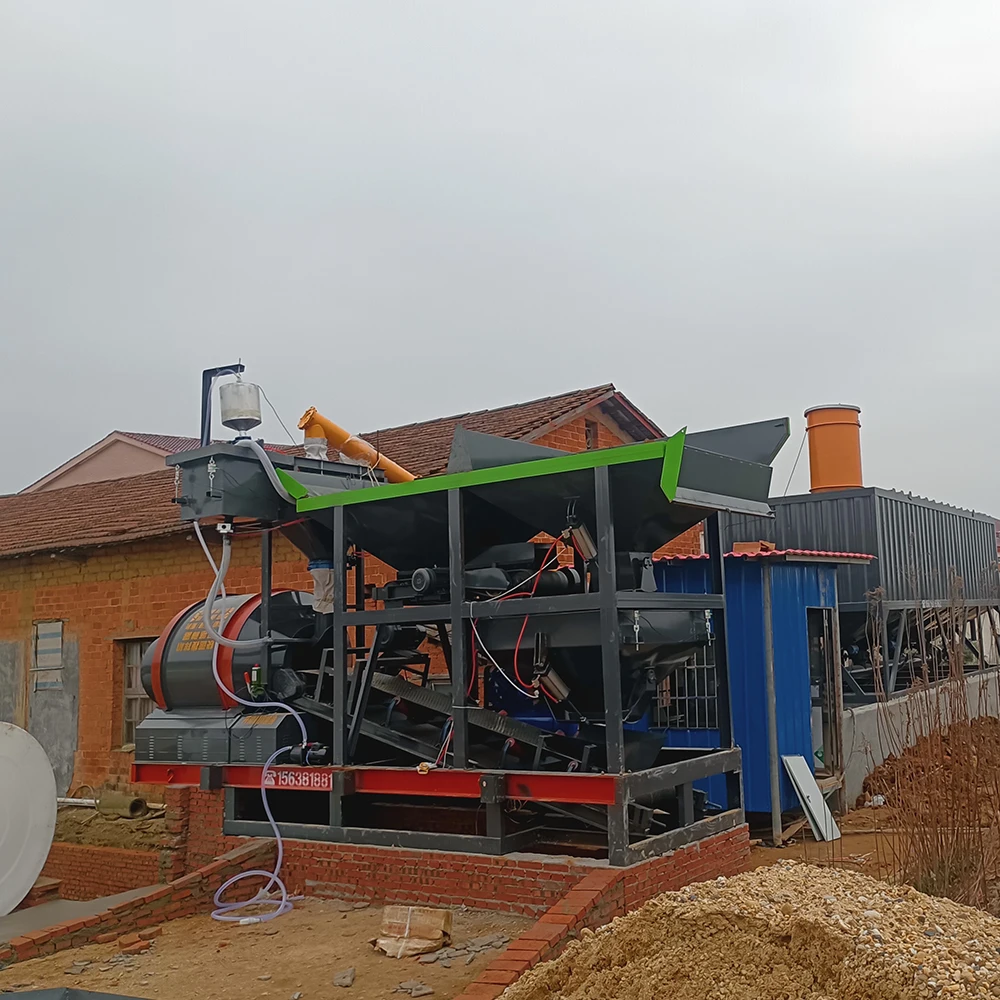 YG-2000 50m³/h Mobile Concrete Batching Plant 2-Bin Drum Mixer CE ISO Certified for Civil Engineering Project