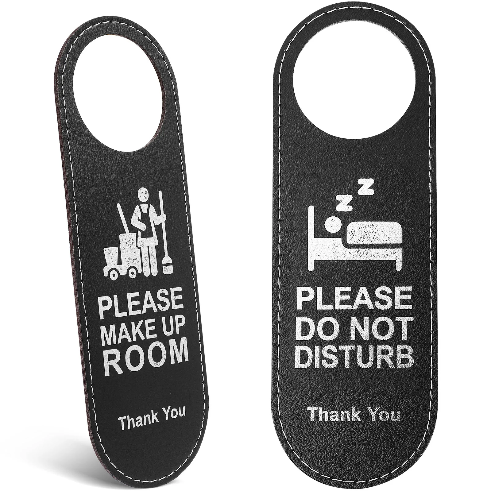 

Door Hanger Sign Double Side Sign Door Letter Pattern Door Knob Tag for Hotel Lounge Room Bedroom