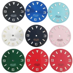 29mm Watch Dial Sterile Luminous White Black For NH35 NH36 ETA 2824 2836 Miyota 8215 8205 821A DG2813 3804 Movement Accessory