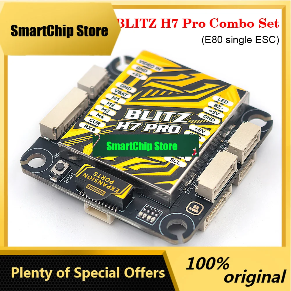 SmCpIFlight BLITZ H7 Pro Combo Set W/ E80 Single ESC 2-8S Supports DShot150/ 300/ 600/ MultiShot /OneShot For RC FPV Freestyle D