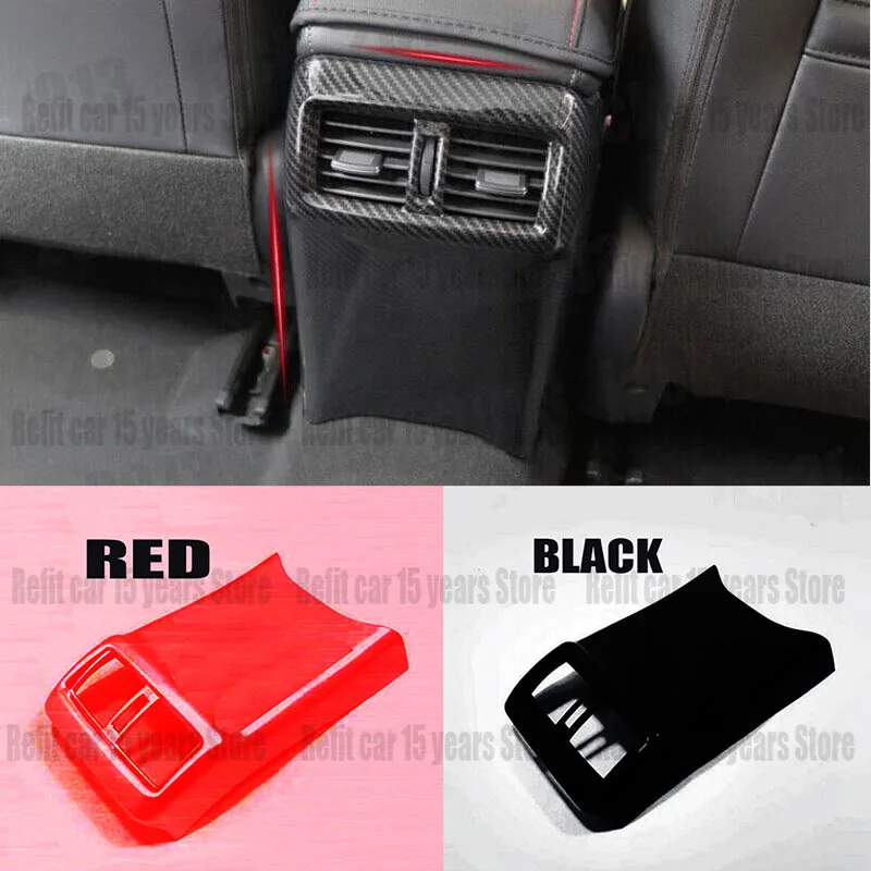 For Nissan Sentra 2020 2021 2022 2023 2024 Carbon Fiber ABS Rear Air Outlet Vent Panel Cover Trim car accessories