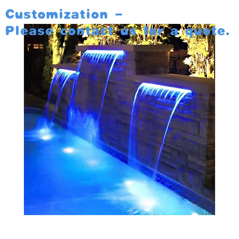 

custom.Outdoor Garden Decorative Waterfall Curtain Fountain