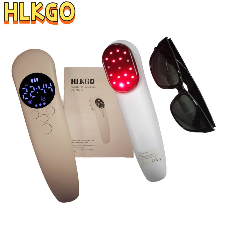 HLKGO 650nm 808nm Cold Laser Treatment Device for Effective Plantar Fasciitis and Rheumatoid Arthritis Relief